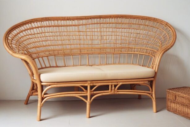 rattan settee